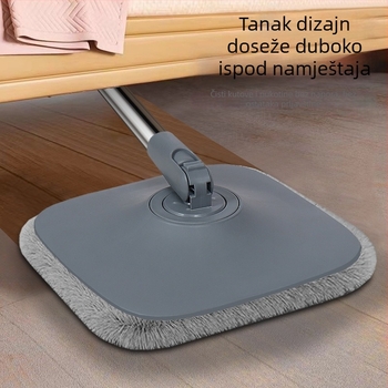 Mop s odjeljivanjem prljave vode, okretni, bez dodira, automatsko ispiranje, suho i mokro čišćenje, mikrovlakno