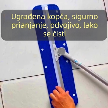 Set rezervnih krpa za magični mop za čišćenje: mikrovlakna krpa i koralni fleece, apsorbirajući