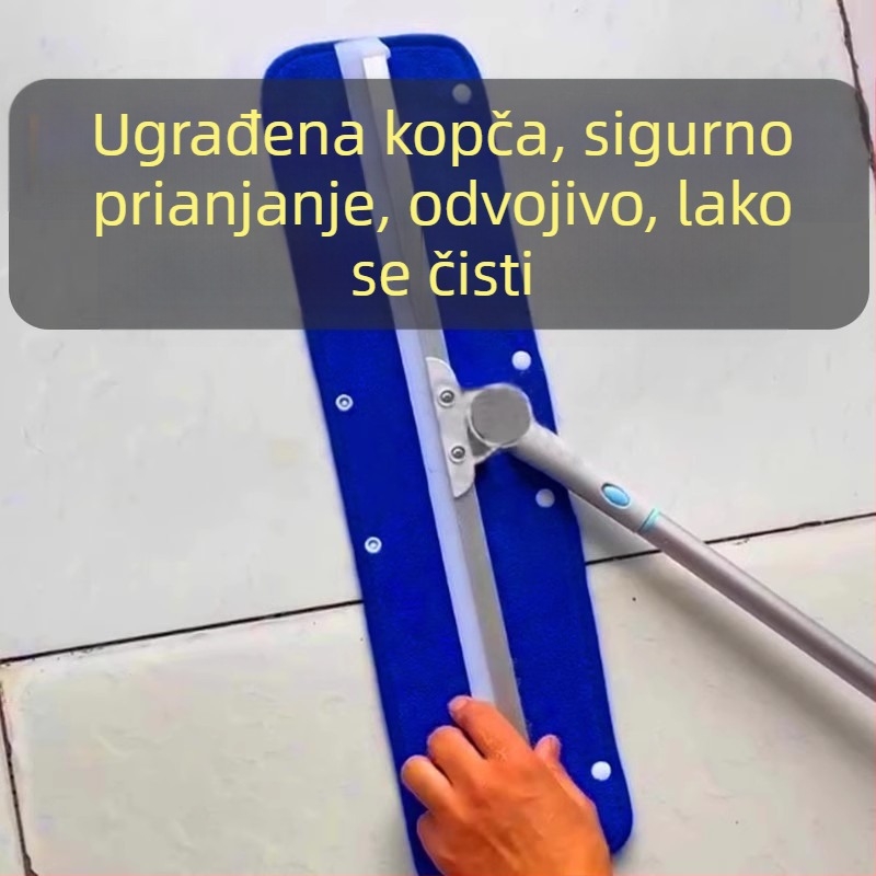 Set rezervnih krpa za magični mop za čišćenje: mikrovlakna krpa i koralni fleece, apsorbirajući