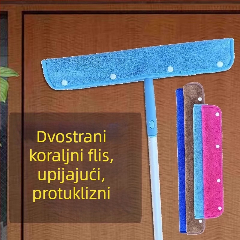 Set rezervnih krpa za magični mop za čišćenje: mikrovlakna krpa i koralni fleece, apsorbirajući