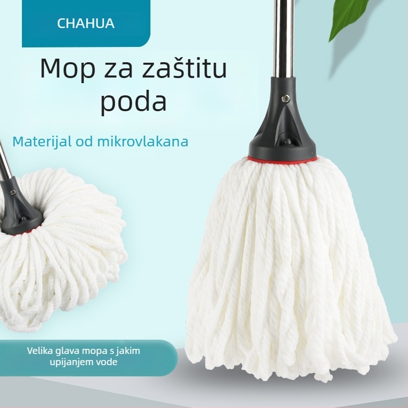 Camellia podni mop s glavom od nehrđajućeg čelika, apsorpcijski kućni mop s finim vlaknima, model 4712