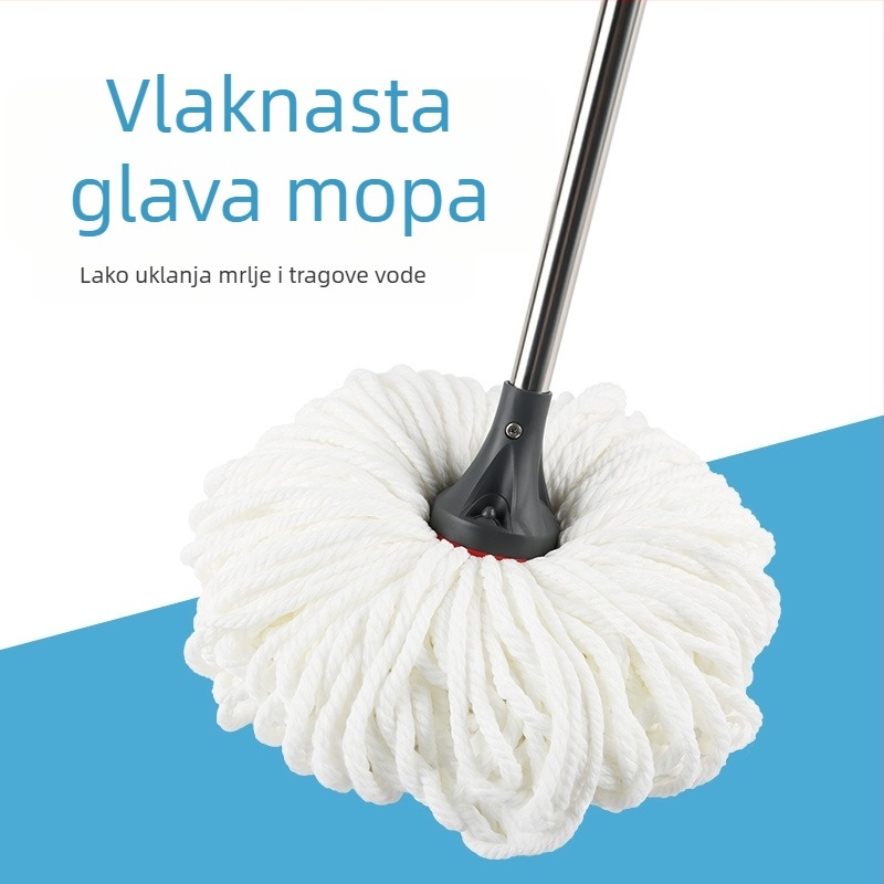 Camellia podni mop s glavom od nehrđajućeg čelika, apsorpcijski kućni mop s finim vlaknima, model 4712