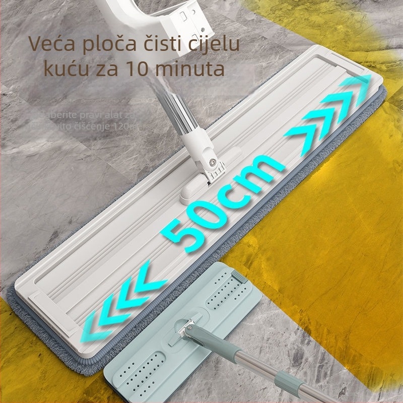 Bezkontaktni kućni mop za suho i mokro čišćenje, ploski mop za učinkovito čišćenje podova