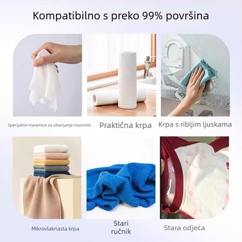 Trokutasti mikrovlaknasti mop s odvojivim krpom za kućnu upotrebu – čišćenje zidova, držač za maramice za lice i krpe za čišćenje, uklanjanje prašine sa plafona