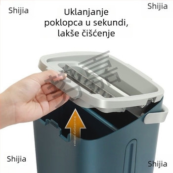 Deblji kućni plošni mop s kantom, dvostruki pogon, suho i mokro čišćenje