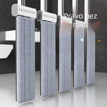 Ploški mop za kućnu upotrebu, bez pranja ruke, mokro i suho čišćenje, upijajući