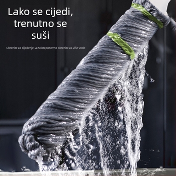 Prilagođeni teleskopski mop s automatskim cijeđenjem, za mokro i suho čišćenje – Picasso Mop