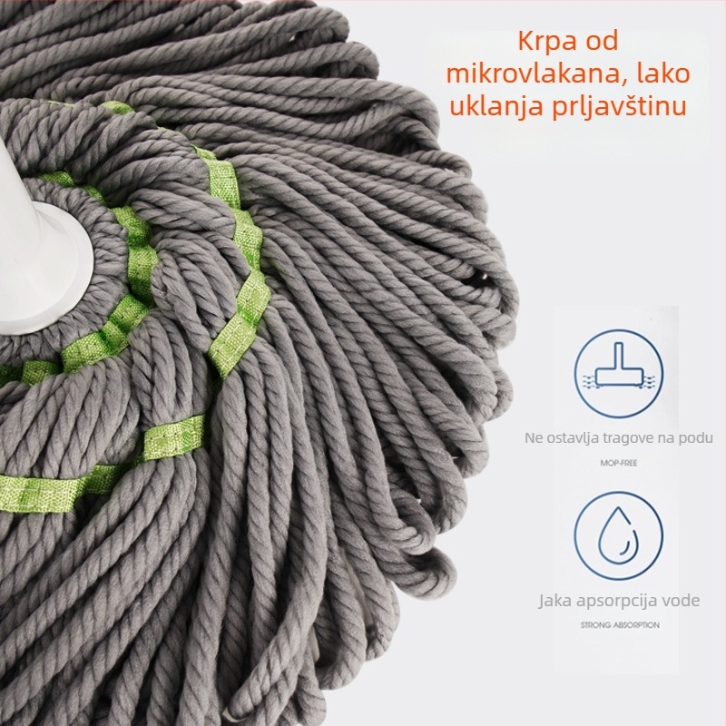 Prilagođeni teleskopski mop s automatskim cijeđenjem, za mokro i suho čišćenje – Picasso Mop