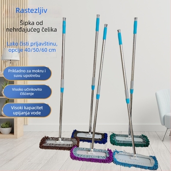 Ploški mop s glavom od Chenille, veliki mop za prašinu, mokro-sušće čišćenje, kućna i hotelska upotreba