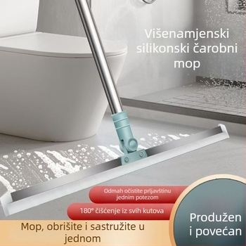 Izvlačivi silikonski mop za pod – magična metla za kuhinju i kućno čišćenje