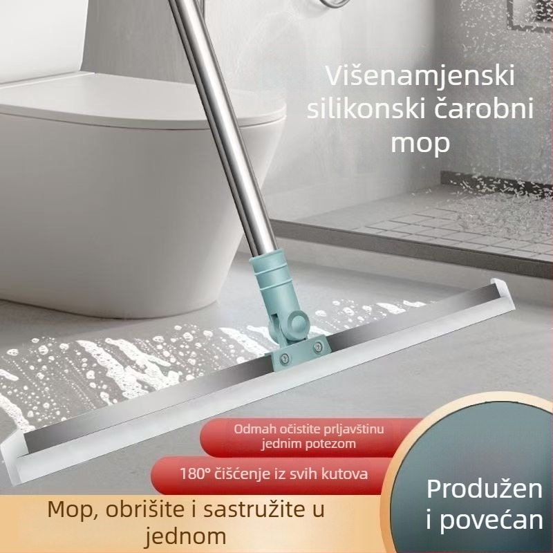 Izvlačivi silikonski mop za pod – magična metla za kuhinju i kućno čišćenje
