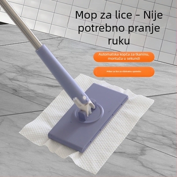 Prilagodljivi mop za lice s klipom za krpu, bez korištenja ruku, višenamjenski automatski klip za krpu