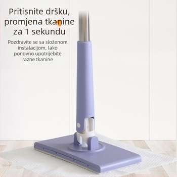 Prilagodljivi mop za lice s klipom za krpu, bez korištenja ruku, višenamjenski automatski klip za krpu