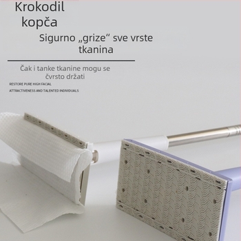 Prilagodljivi mop za lice s klipom za krpu, bez korištenja ruku, višenamjenski automatski klip za krpu