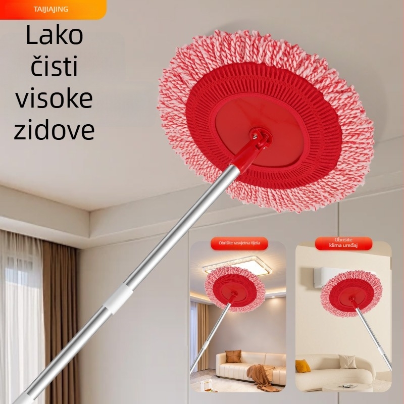 Kružna glava mopa Chenille s motivom suncokreta za uklanjanje prašine i čišćenje stropa