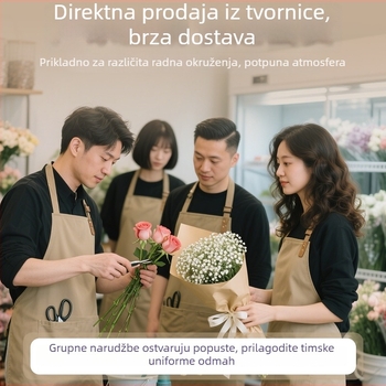 Prilagodljiva vodootporna i otporna na masnoću kuhinjska pregača, bez rukava, jedna veličina, otisak logotipa