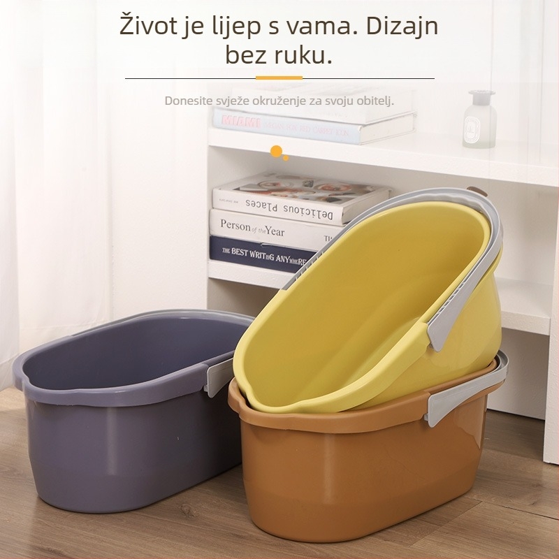 Prilagođena kanta za mop sa širokim otvorom, pravokutna plastična kanta za cijeđenje, za spužasti mop