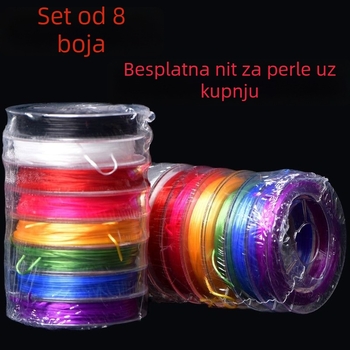 Kristalna elastična nit za DIY narukvice i narukvice s perlicama – nit za navlačenje perlica