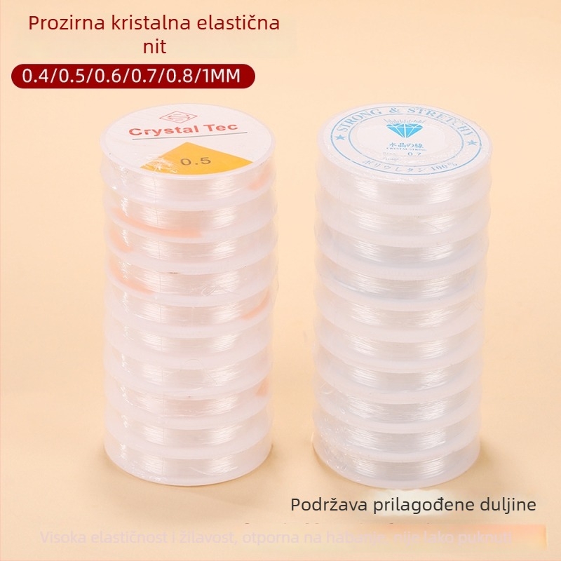 Prozirna kristalna elastična užad TPU za DIY izradu nakita