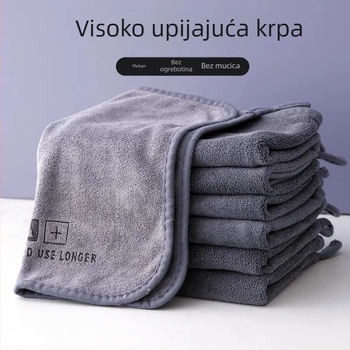 Debela krpa od mikrovlakana za čišćenje, bez dlačica, visoko upijajuća za pranje automobila i kućnu upotrebu