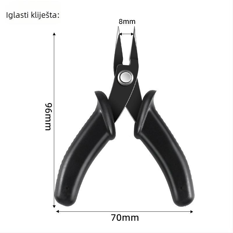 DIY dijagonalne kliješta s tankim vrhom za izradu nakita, kliješte s igličastim vrhom, mini alati za izradu nakita