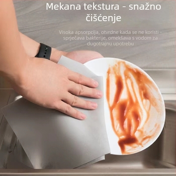 Izuzetno tanka mikrovlaknena krpa za čišćenje, snažno upija PVA, za stakla i ogledala, bez tragova, uklanjanje vodnih mrlja