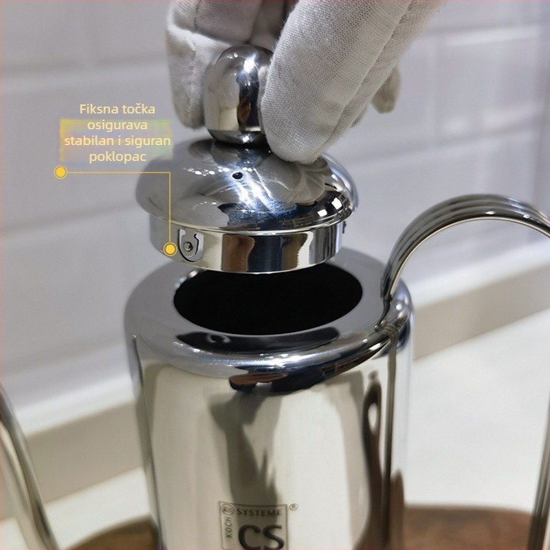 Posuda za ulje od nehrđajućeg čelika 304, anti-kapljiva, 800 ml, za ulje, sojin sos i ocat