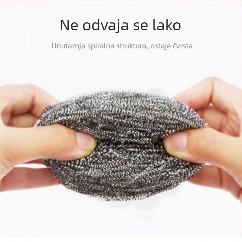 Nerđajući čelična žičana lopta za čišćenje posuđa