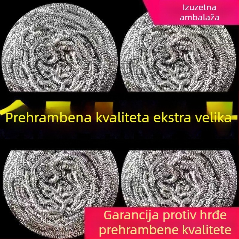 Nerđajući čelična žičana lopta za čišćenje posuđa