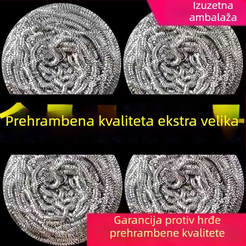 Nerđajući čelična žičana lopta za čišćenje posuđa
