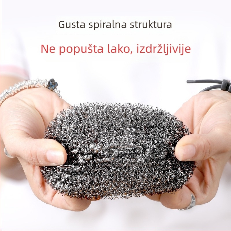 Nerđajuća čelična lopta za čišćenje posuđa – kuhinjska čistilna lopta za lonce i tave bez ogrebotina