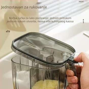 Set posuda za začine za kuhinju, s više pretinaca za sol, MSG, papar i druge začine