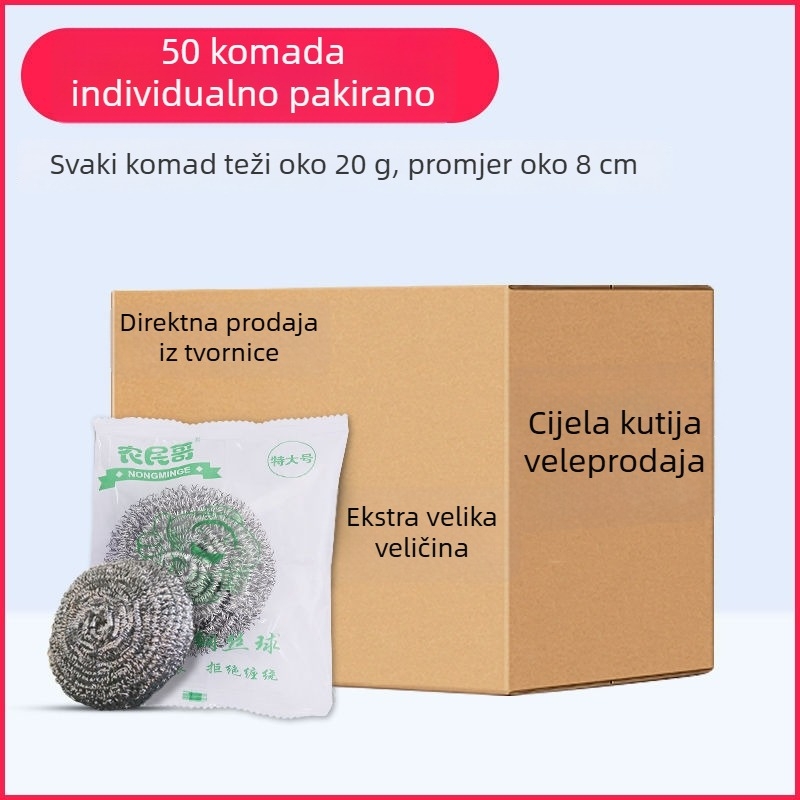 Čelišna kugla za čišćenje s držačem za pranje posuđa u kuhinji