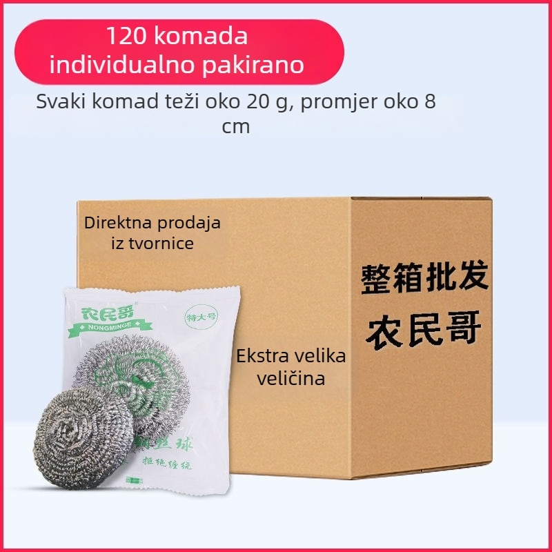 Čelišna kugla za čišćenje s držačem za pranje posuđa u kuhinji