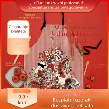 Vodootporna ženska pregača-šal za kuhinju, bez rukava, s halterneckom, prilagodljiva.