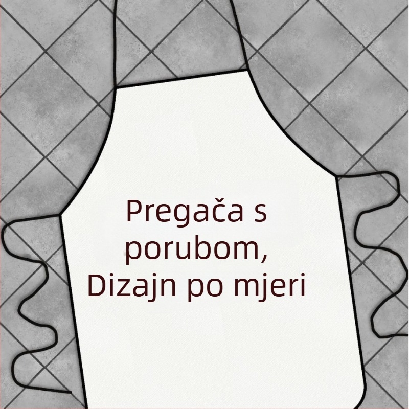 Vodootporna ženska pregača-šal za kuhinju, bez rukava, s halterneckom, prilagodljiva.
