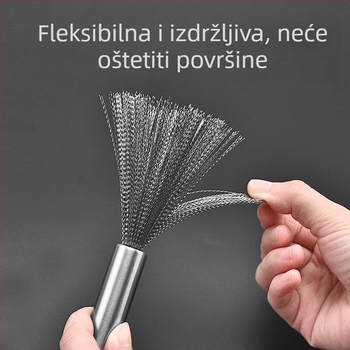 Četka za posuđe od nehrđajućeg čelika s žičanom kuglicom za čišćenje