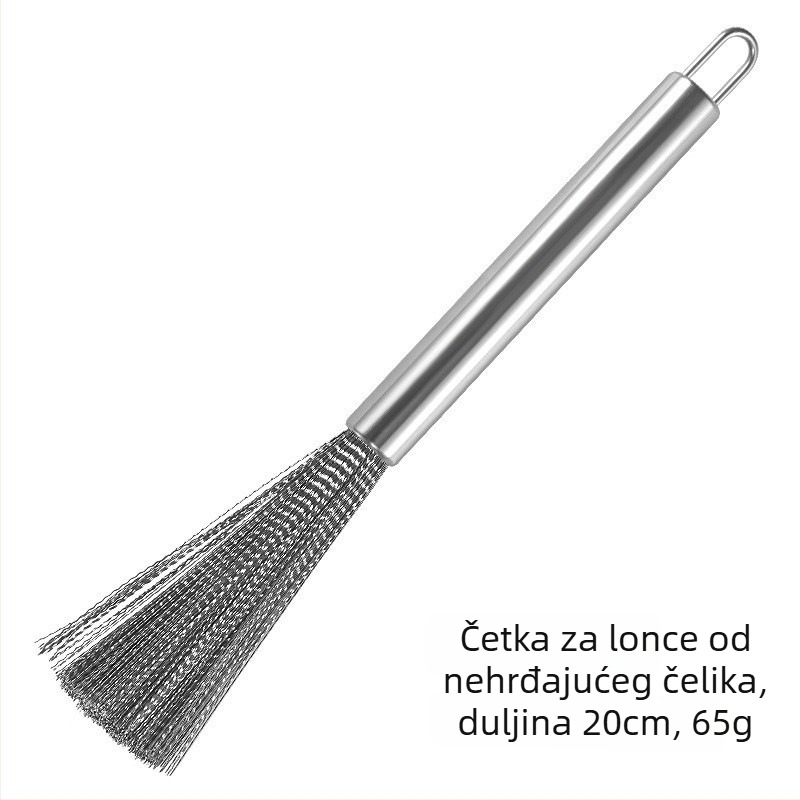 Četka za posuđe od nehrđajućeg čelika s žičanom kuglicom za čišćenje