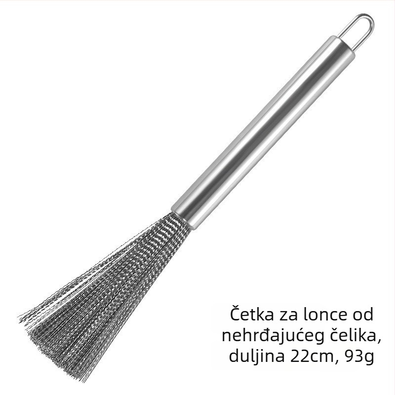 Četka za posuđe od nehrđajućeg čelika s žičanom kuglicom za čišćenje