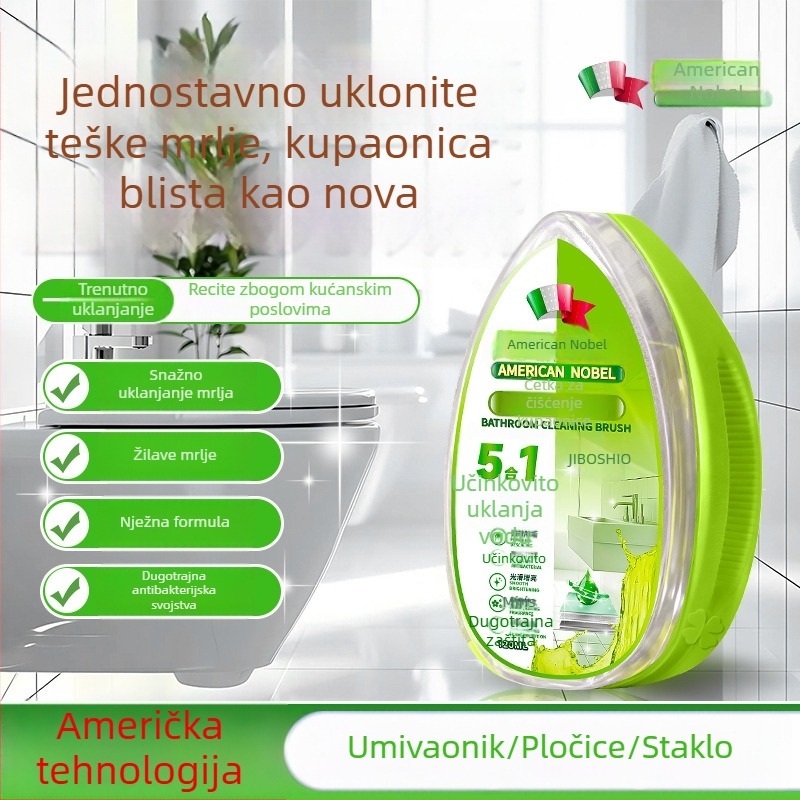 Četka za čišćenje kupaonice za staklena vrata i slavine, uklanjanje kamenca s pločica, višenamjenski alat za čišćenje