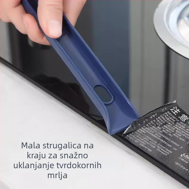 V-oblik četke za pukotine poda u kupaonici – čišćenje zidova, pločica, umivaonika i kade s tvrdim dlačicama