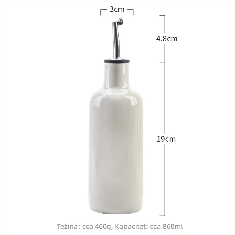 Keramički kuhinjski set za začine, posuda za sol, boca za ulje i skladišne posude, moderni minimalistički dizajn