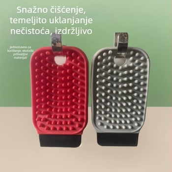 Višenamjenska četka za čišćenje voća i povrća u kuhinji, integrirani dizajn četke, izdržljiva silikonasta četka