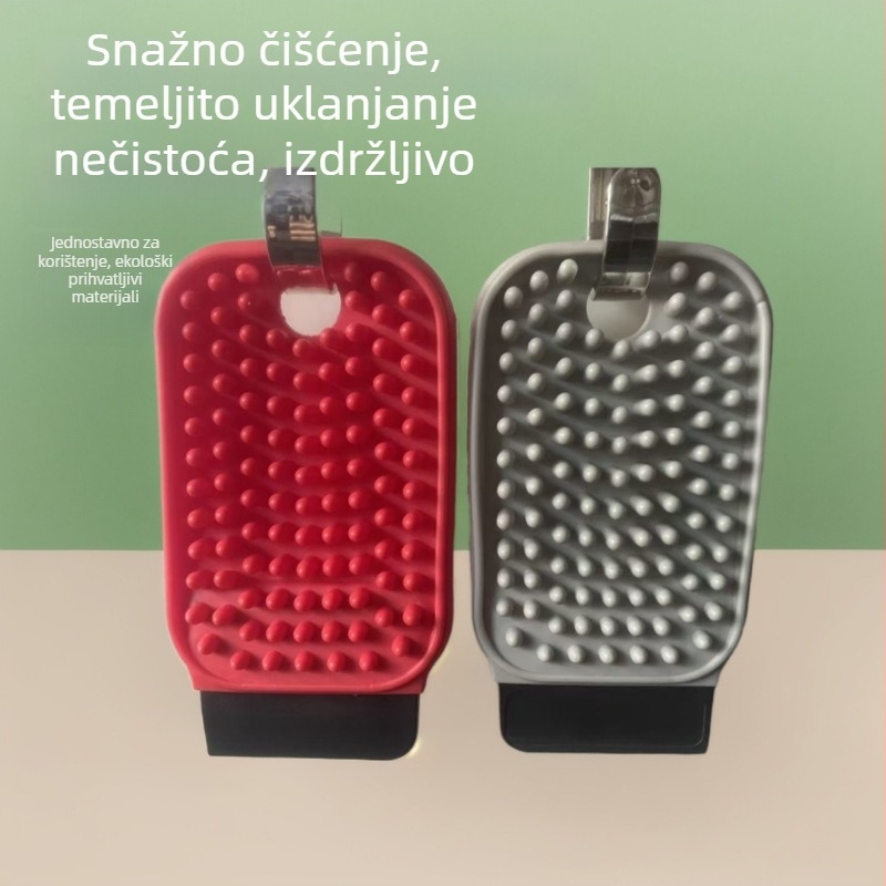 Višenamjenska četka za čišćenje voća i povrća u kuhinji, integrirani dizajn četke, izdržljiva silikonasta četka