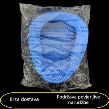 Plava plastična bedpan za starije osobe, otporna na ogrebotine, jednostavan dizajn, ručno pokretanje