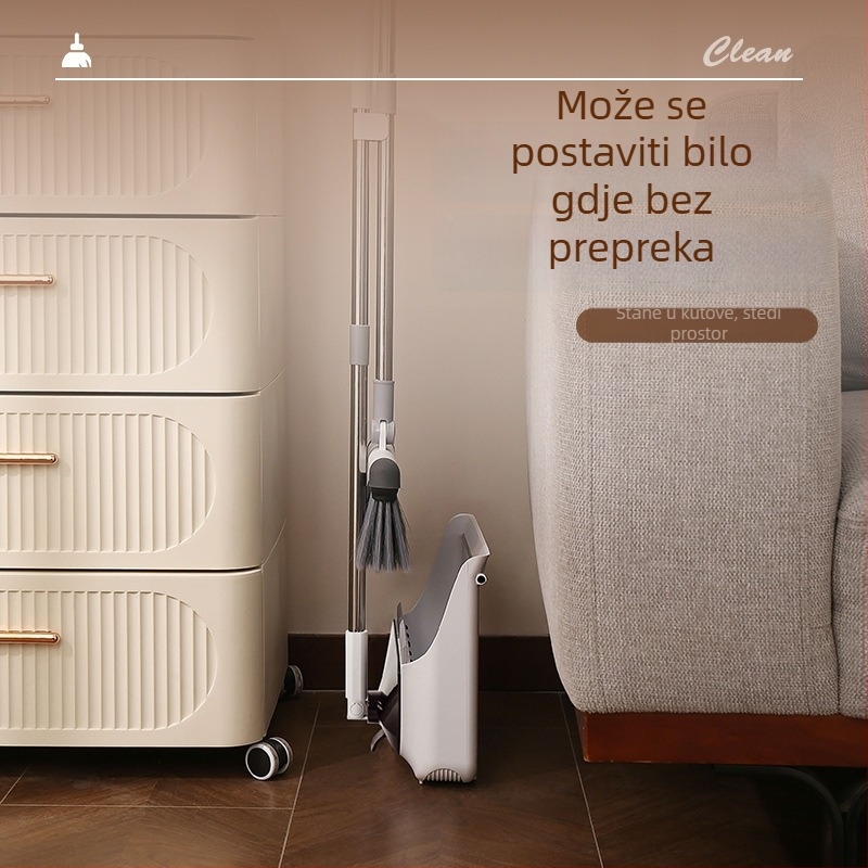 Sklopivi kućni set metle i lopatice za prašinu