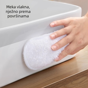 Spužva za čišćenje kupaonice i četkica za umivaonik i slavinu