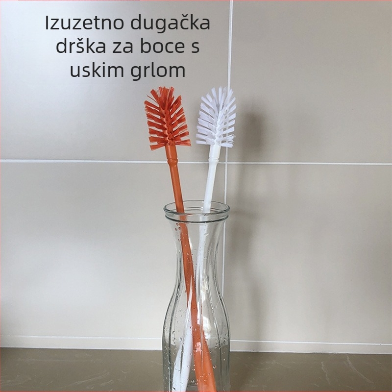 Četka za boce i čaše s dugom drškom, tvrde dlačice, za staklene boce i termose