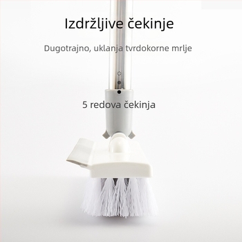  Četka za pod s dugim držalom i tvrdim vlaknima, za čišćenje kupaonice, WC-a i fuge