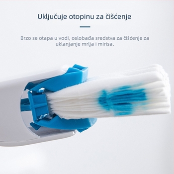 Kinbata set četke za WC s dugom drškom i zamjenjivim glavama za jednokratnu upotrebu